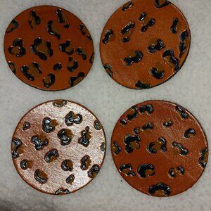 Leather Coasters - Chocolate Chip Cookies